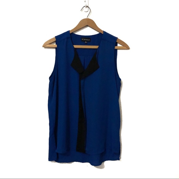 My Michelle Tops - MY MICHELLE Sleeveless blue blouse size M